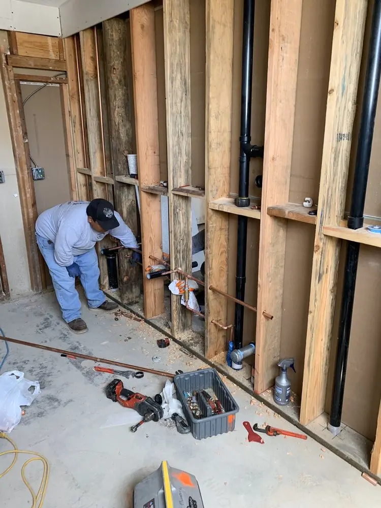 Commercial rough-in plumbing for Trenchless Sewer Repair in Dominion Hills